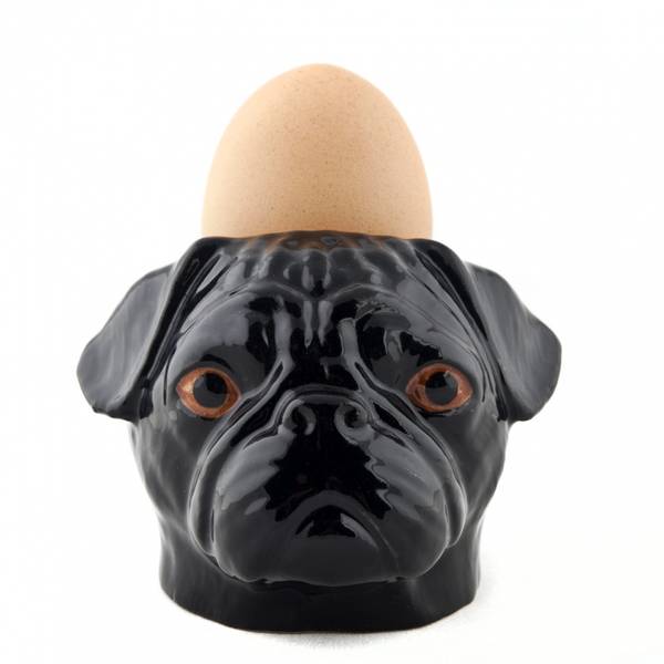 Black Pug Face Eggeglass
