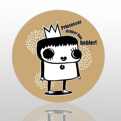 Glassunderlag Prinsesser drikker kun bobler