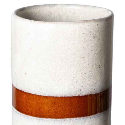 Vase L, snow
