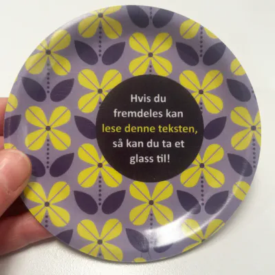 Minifat, et glass til..