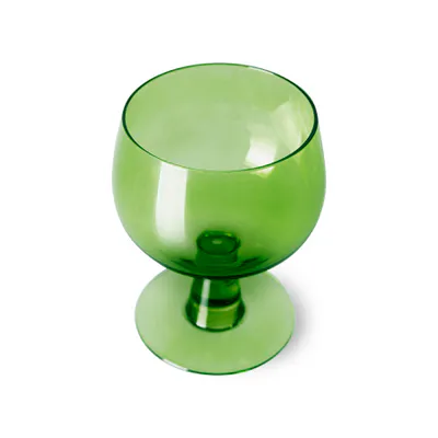 The Emeralds, vinglass lav, lime grønn (sett av 4)